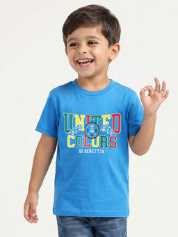 United Colors of Benetton - Regular Fit Crew Neck Graphic Print T-Shirt