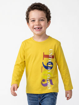 United Colors of Benetton - Regular Fit Crew Neck Typography T-Shirt