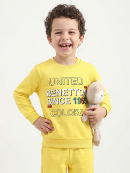 United Colors of Benetton - Regular Fit Crew Neck Typography Sweatshirt
