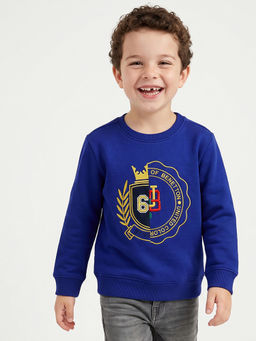 United Colors of Benetton - Regular Fit Round Neck Embroidered Sweatshirt