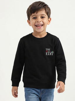 United Colors of Benetton - Regular Fit Round Neck Embroidered Sweatshirt