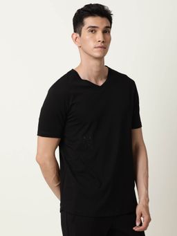 Rare Rabbit - Cleok Primary Black T-Shirt