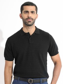 Rare Rabbit - Lincos Primary Black Polo T-Shirt