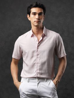 Rare Rabbit - Malfor Ss Pastel Pink Shirt