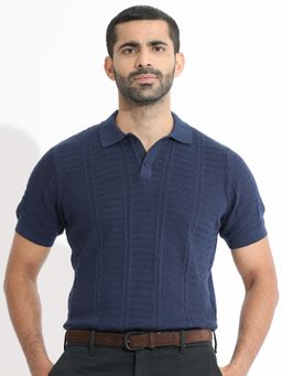 Rare Rabbit - Mask Navy Blue Polo T-Shirt