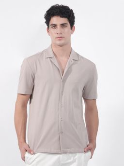 Rare Rabbit - Nick Primary Beige Shirt
