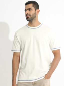 Rare Rabbit - Sable Primary Off White T-Shirt