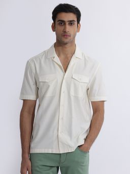 Rare Rabbit - Salford Primary Cream Shirt