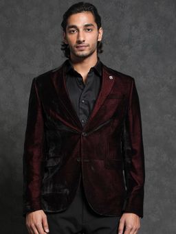 Rare Rabbit - Velter Dark Maroon Blazer