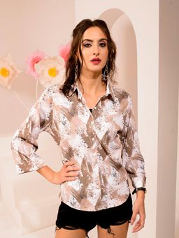 Tandul - Women Polycotton Printed Multicolor Shirt
