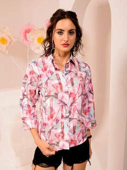 Tandul - Women Polycotton Printed Multicolor Shirt