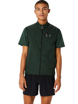ASICS - Meta Run Packable Green Mens Vest Jacket