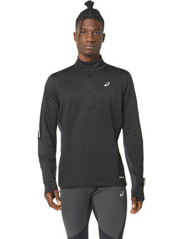 ASICS - Winter Run 1/2 Zip Mid Layer Black Mens T-Shirt