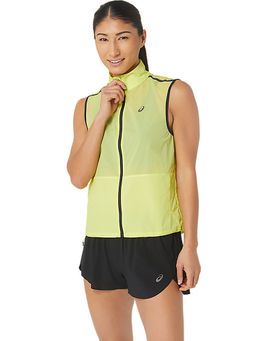 ASICS - Meta Run Packable Yellow Womens Vest Jacket
