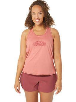 ASICS - Nagino Graphic Run Red Womens Tank Top