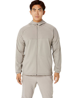 ASICS - Knit Jersey Full Zip Grey Mens Hoodies