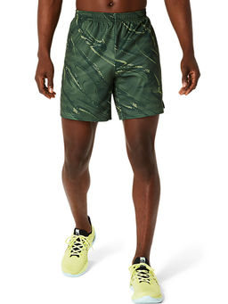 ASICS - Suminagashi Motif Print 7 In Green Mens Shorts