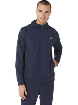 ASICS - Sweat Full Zip Blue Mens Hoodies