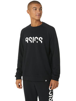ASICS - Hex Graphic French Terry Crew Black Mens Sweatshirt