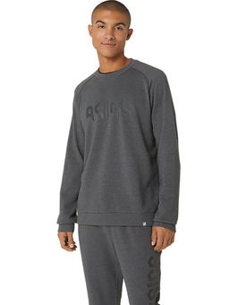 ASICS - Hex Graphic French Terry Crew Grey Mens Sweatshirt