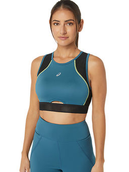 ASICS - Mesh Panel Training Blue Womens Sports Bra
