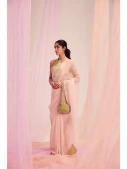KAPARDARA - Pink Saree without Blouse