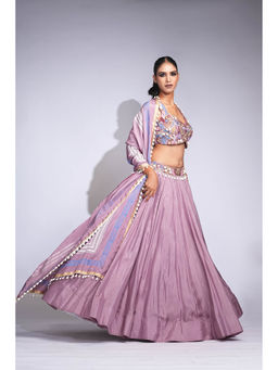 Shruti S - Lavender Lehenga With Blouse And Dupatta