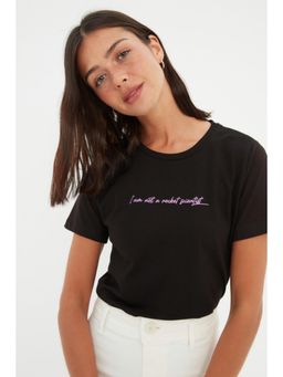 Trendyol - Women's Comfortable Black T-shirts