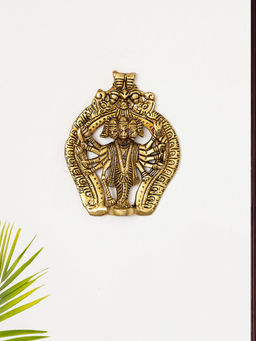 ExclusiveLane - Panchmukhi Hanuman Brass Wall Hanging