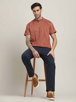 Saltpetre - Rust Relaxed Fit Roll-Up Sleeve Shirt and Relaxed Fit Chinos