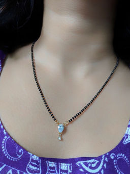 Digital Dress Room - Ad Drop Shape Pendant Short Mangalsutra
