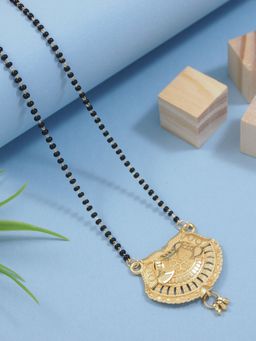 I Jewels - Gold-Plated Artificial Beads Beaded Mangalsutra