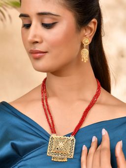 Silvermerc Designs - Traditional Necklace With Earrings Set For Women