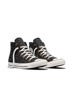 Converse - Unisex Chuck Taylor All Star Metallic Tweed High Top Polyester Sneaker