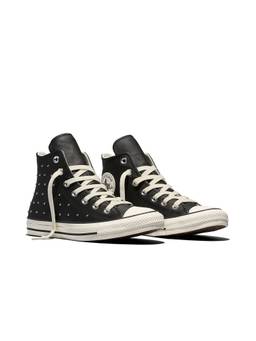 Converse - Unisex Chuck Taylor All Star Elevated Shine Studs High Top Leather Sneaker