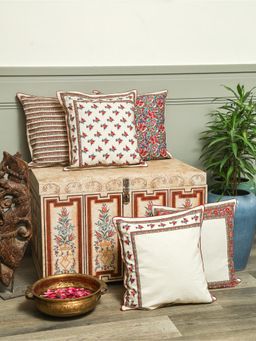 Crown of Poppies - Cream Heritage Charm Cushion Covers (Pack of 5) (16 x 16)