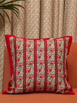 Crown of Poppies - Red Royal Reverie Cushion Cover (16 x 16)