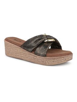 Inc.5 - Women Gold Party Wedges Heels