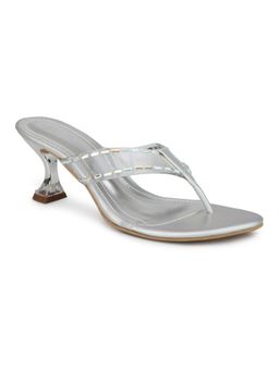 Inc.5 - Women Silver Casual Kitten Heels