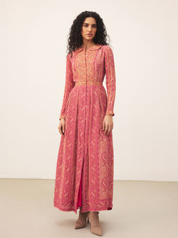 Ritu Kumar - Pink Pastel Jamawar K Dress