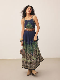 Ritu Kumar - Blue Palak Long Dress