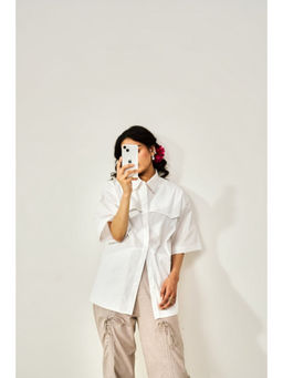 SPACE - Alizey White Classic Collared Shirt