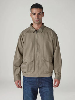 Levi's - Men Solid Khaki Jacket