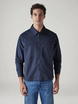 Levi's - Men Solid Navy Blue Jacket