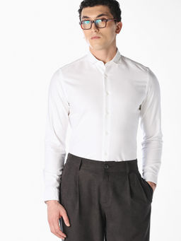 Jack & Jones - Men White Full Sleeves Shirt