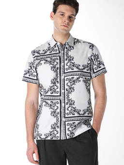 Jack & Jones - Men White Printed Shirt