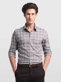 Arrow Sports - Men Beige Chelsea Slim Fit Twill Shirt