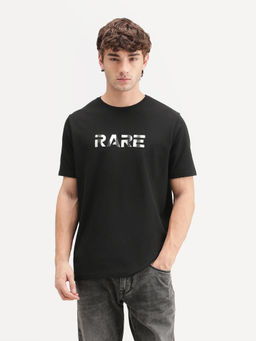 Rare Rabbit - Men Page Black Cotton Blend T-Shirt