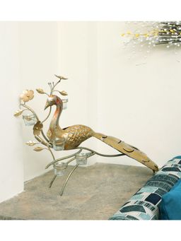 Vedas - T-Mayur Peacock Candle Holder 2