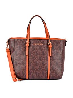 GIAN MARCO VENTURI - Echelon Brown Soft One Size Shopping Bag